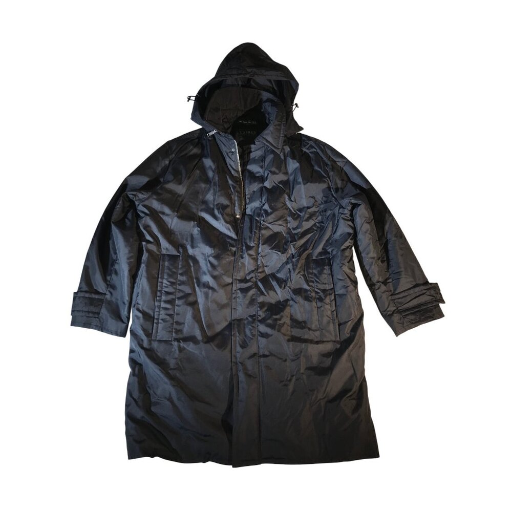 Lauren Ralph Lauren Men's Black Removable Hood Parka Coat XL